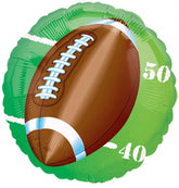 Anagram Football 18" Round Mylar Value Foil Balloon - Super Bowl Party Supply
